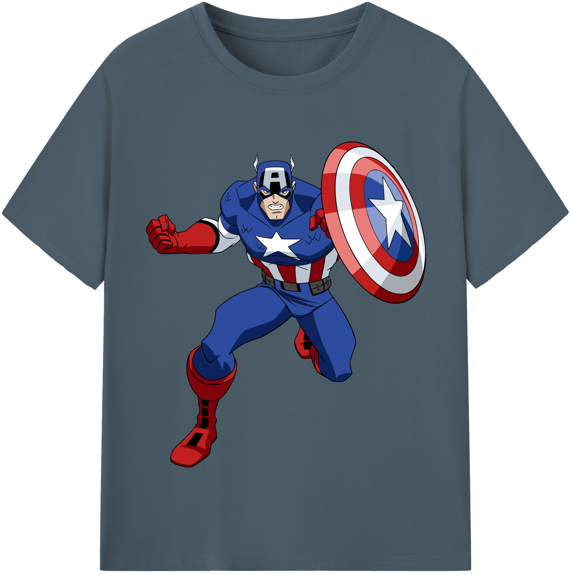 （画像用） アベンジャーズ The Avengers 綿100％半袖Tシャツ（フロントプリント）